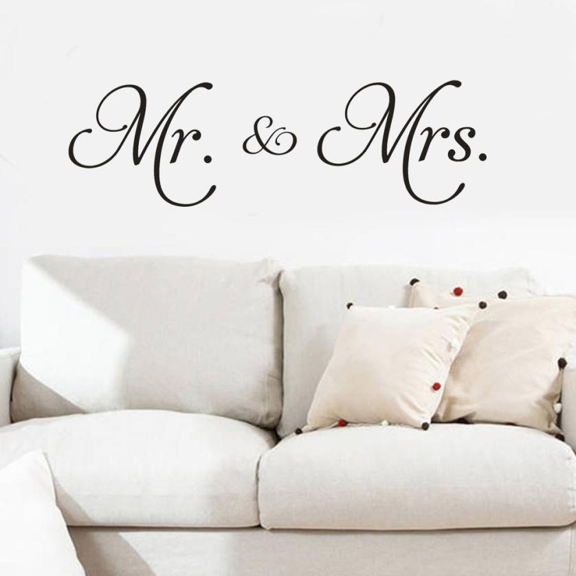Vinyl Wall Decals Mr. & Mrs. Sticker Vinyl Wall Decals Mr. & Mrs. Sticker