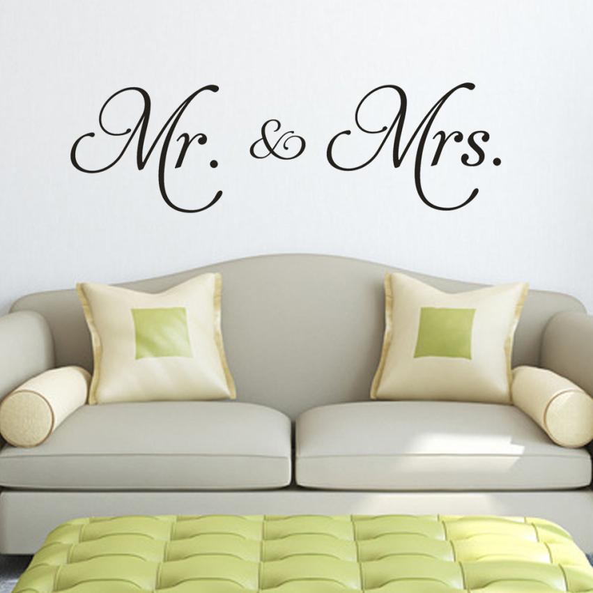 Vinyl Wall Decals Mr. & Mrs. Sticker Vinyl Wall Decals Mr. & Mrs. Sticker