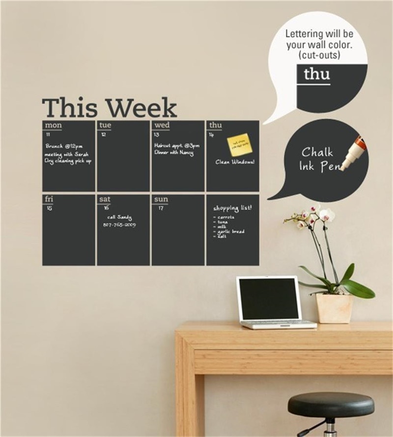 Vinyl Weekly Wall Planner Sticker Vinyl Weekly Wall Planner Sticker