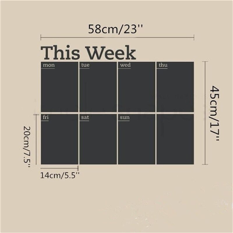 Vinyl Weekly Wall Planner Sticker Vinyl Weekly Wall Planner Sticker