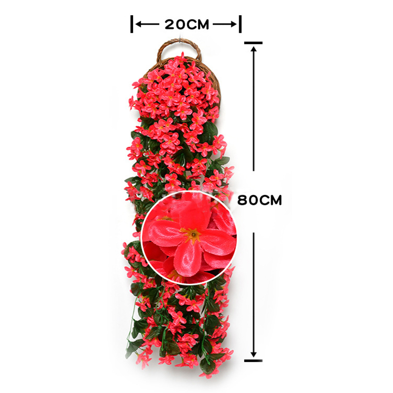 Violet Artificial Flower Party Decoration Simulation Valentine's Day Wedding Wall Hanging Basket Flower Orchid fake
