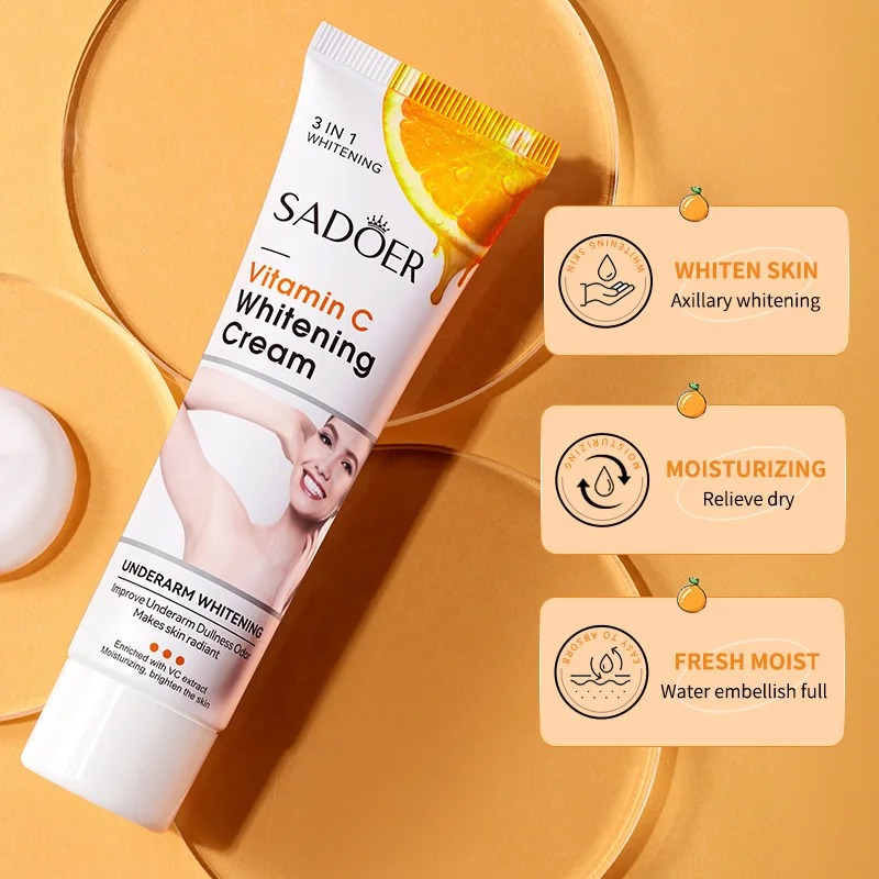 Vitamin C Brighten Cream Brightening Skin Cream Lightening Melanin Bleaching Armpits Elbows Knees Moisturizing Body