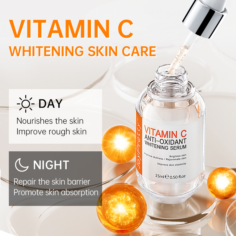 Vitamin C Face Serum Whitening Anti Dark Spot Hyaluronic Acid Facial Essence Skin Care Beauty Health