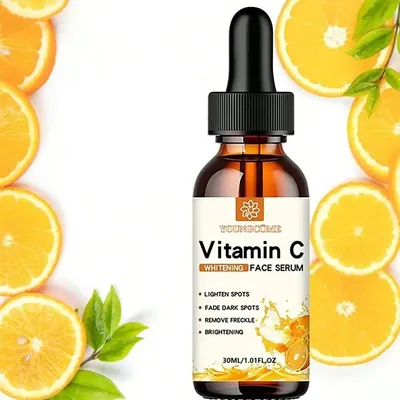 Vitamin C Facial Essence Contains Hyaluronic Acid Dark Spot Remover Moisturizing Repair Anti-aging Essence Facial Skin