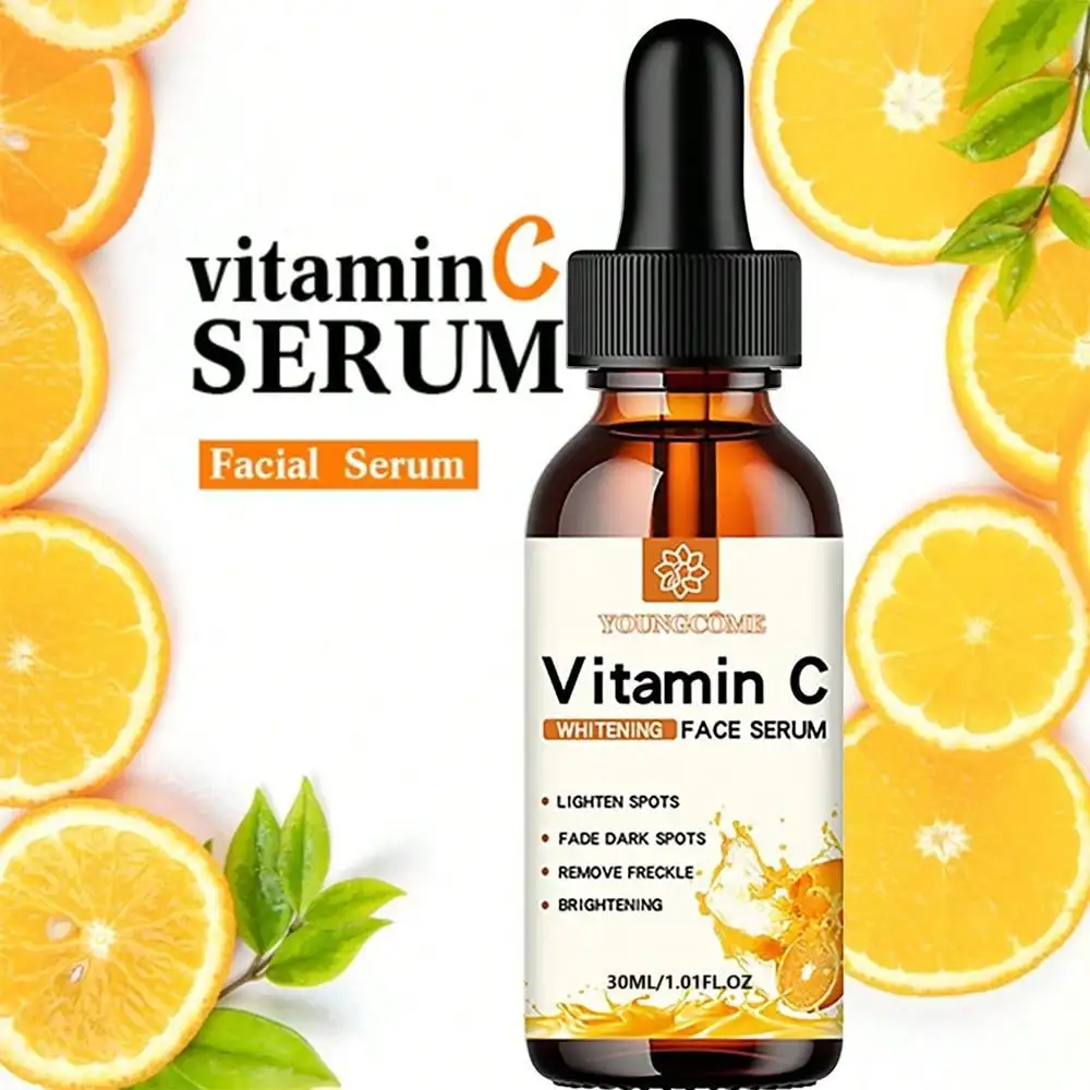 Vitamin C Facial Essence Contains Hyaluronic Acid Dark Spot Remover Moisturizing Repair Anti-aging Essence Facial Skin