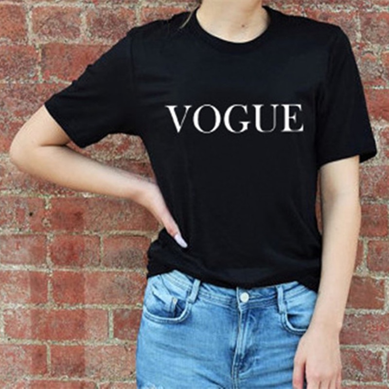 Vogue T Shirt Casual Tops for Women Vogue T Shirt Casual Tops for Women
