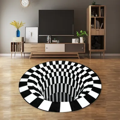 Vortex Illusion Rug 3D Decor Mat Vortex Illusion Rug 3D Decor Mat