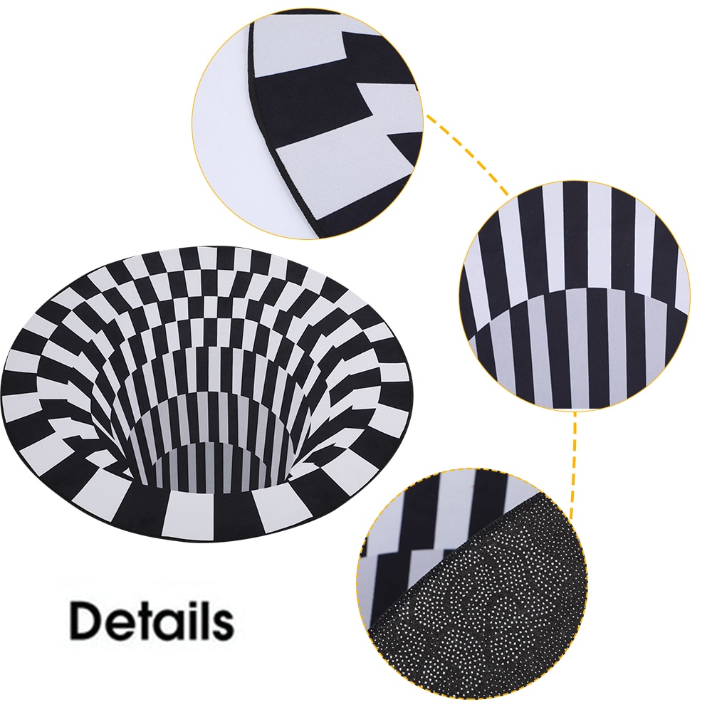 Vortex Illusion Rug 3D Decor Mat Vortex Illusion Rug 3D Decor Mat