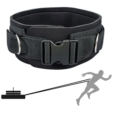 Waist Belt Neoprene Padded Gym Pulley Strap with Rings for Cable Machines Fitness Exercise Speed Agility Resistance Waist Belt Neoprene Padded Gym Pulley Strap with Rings for Cable Machines Fitness Exercise Speed Agility Resistance