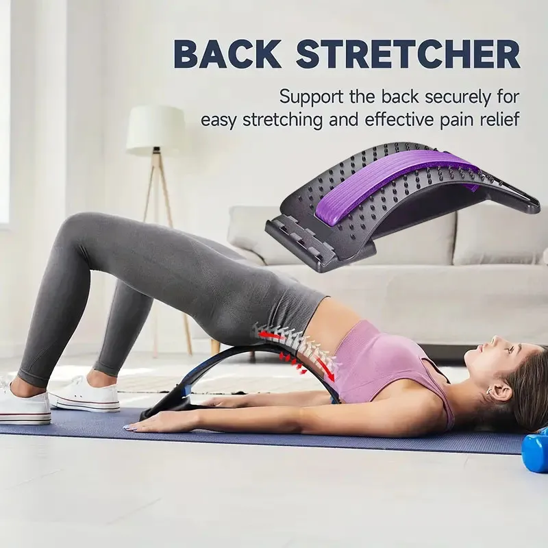 Waist Massager Lumbar Protrusion Acupuncture Lumbar Spine Reliever Spine Lying Cushion Back Stretch Lumbar Spine