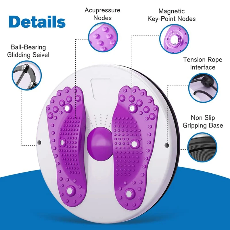 Waist Twisting Disc Magnetic Massage Body Trainer Abdomen Lose Weight Body Shaping Device Gym Sport Exercise Fitness