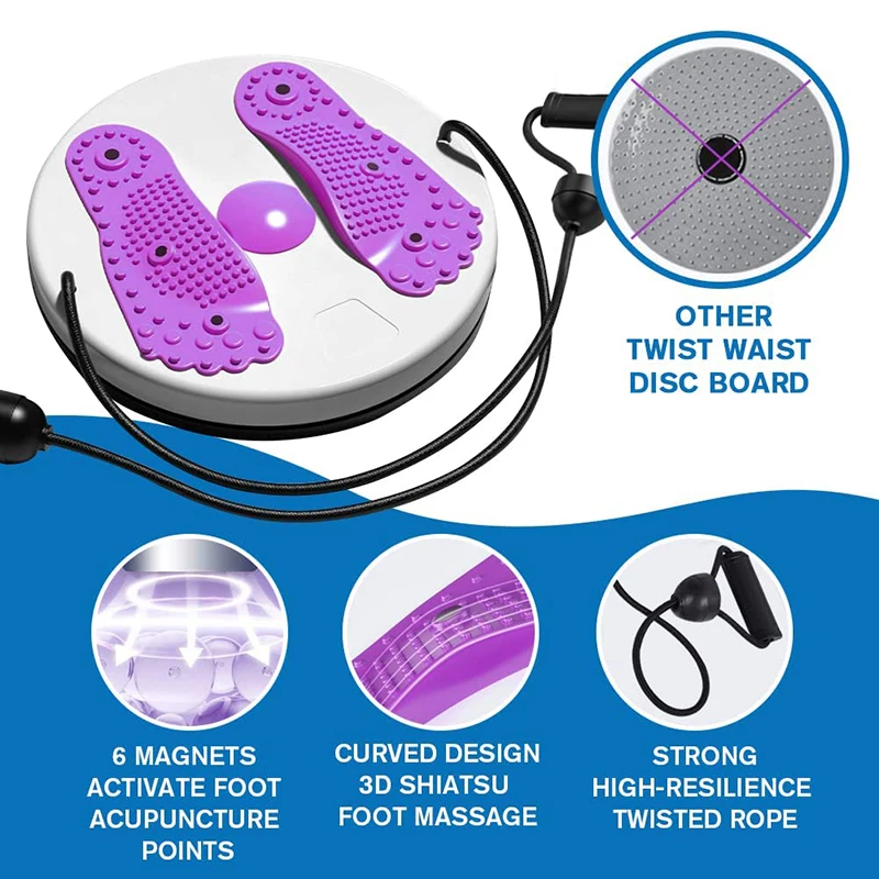 Waist Twisting Disc Magnetic Massage Body Trainer Abdomen Lose Weight Body Shaping Device Gym Sport Exercise Fitness