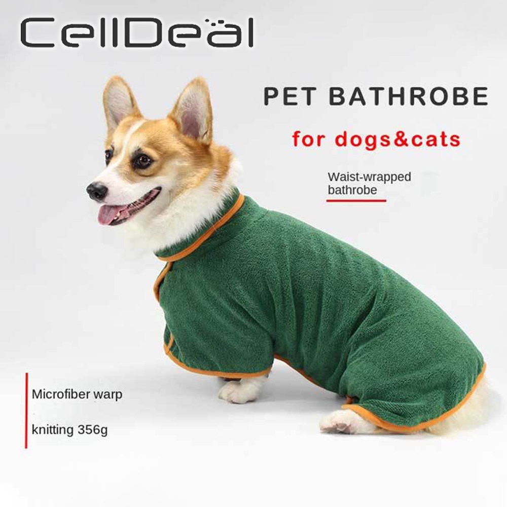 Waist Wrapped Microfibre Dog Robe Waist Wrapped Microfibre Dog Robe