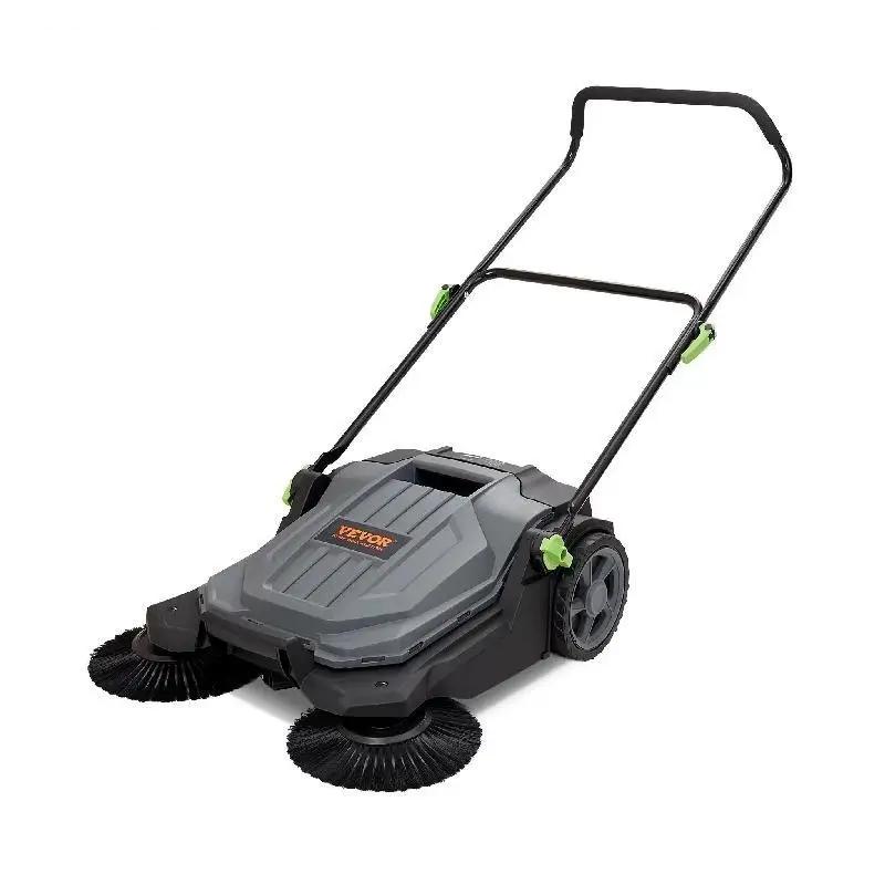 Walk-behind Hand Push Floor Sweeper 25.6″ Sweeping Width Floor Sweeper 5-Gallon Waste Container Angle & Height Walk-behind Hand Push Floor Sweeper 25.6″ Sweeping Width Floor Sweeper 5-Gallon Waste Container Angle & Height