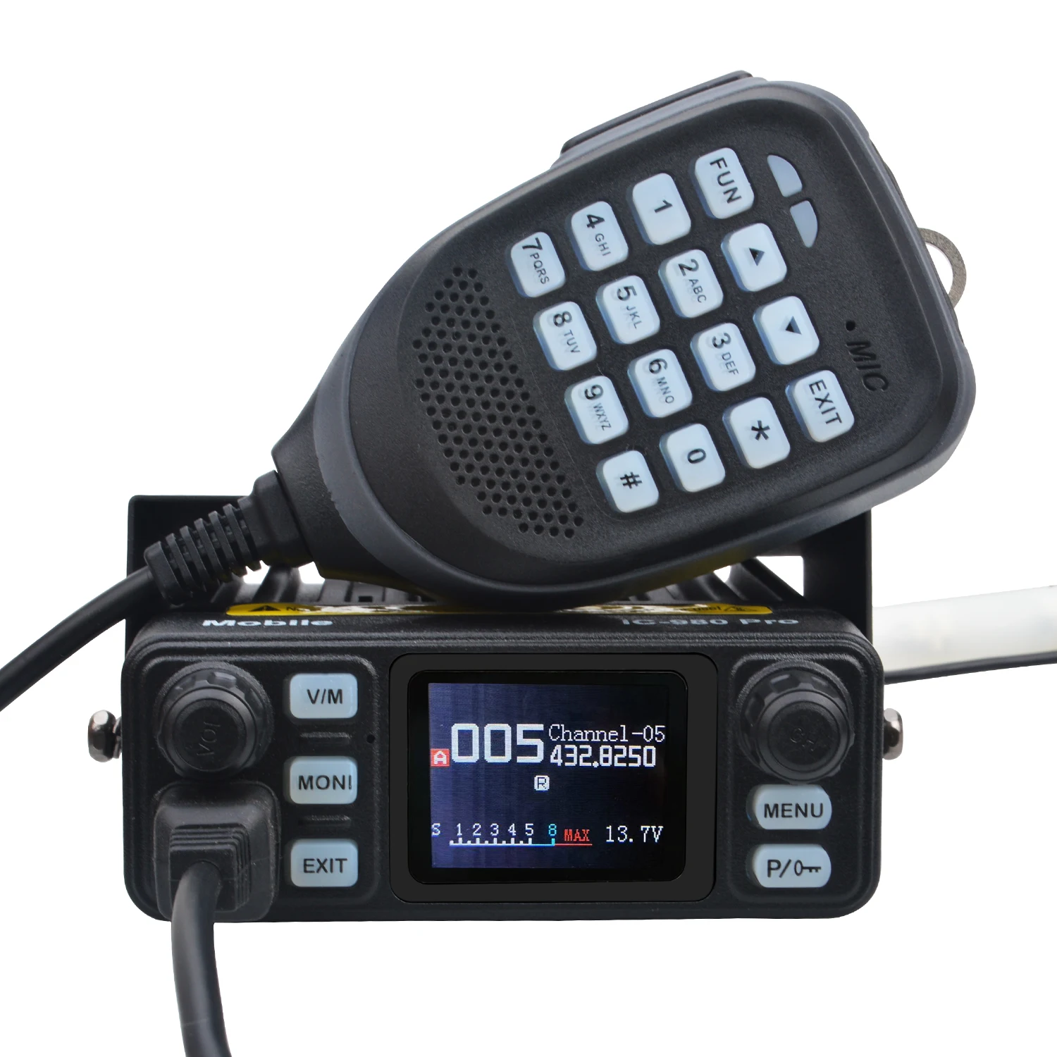 Walkie Talkie IC-980 Pro UHF VHF Dual Band Dual Watch 25W AI Noise Reduction FM Scrambler Vox Mini Mobile Radio Walkie Talkie IC-980 Pro UHF VHF Dual Band Dual Watch 25W AI Noise Reduction FM Scrambler Vox Mini Mobile Radio