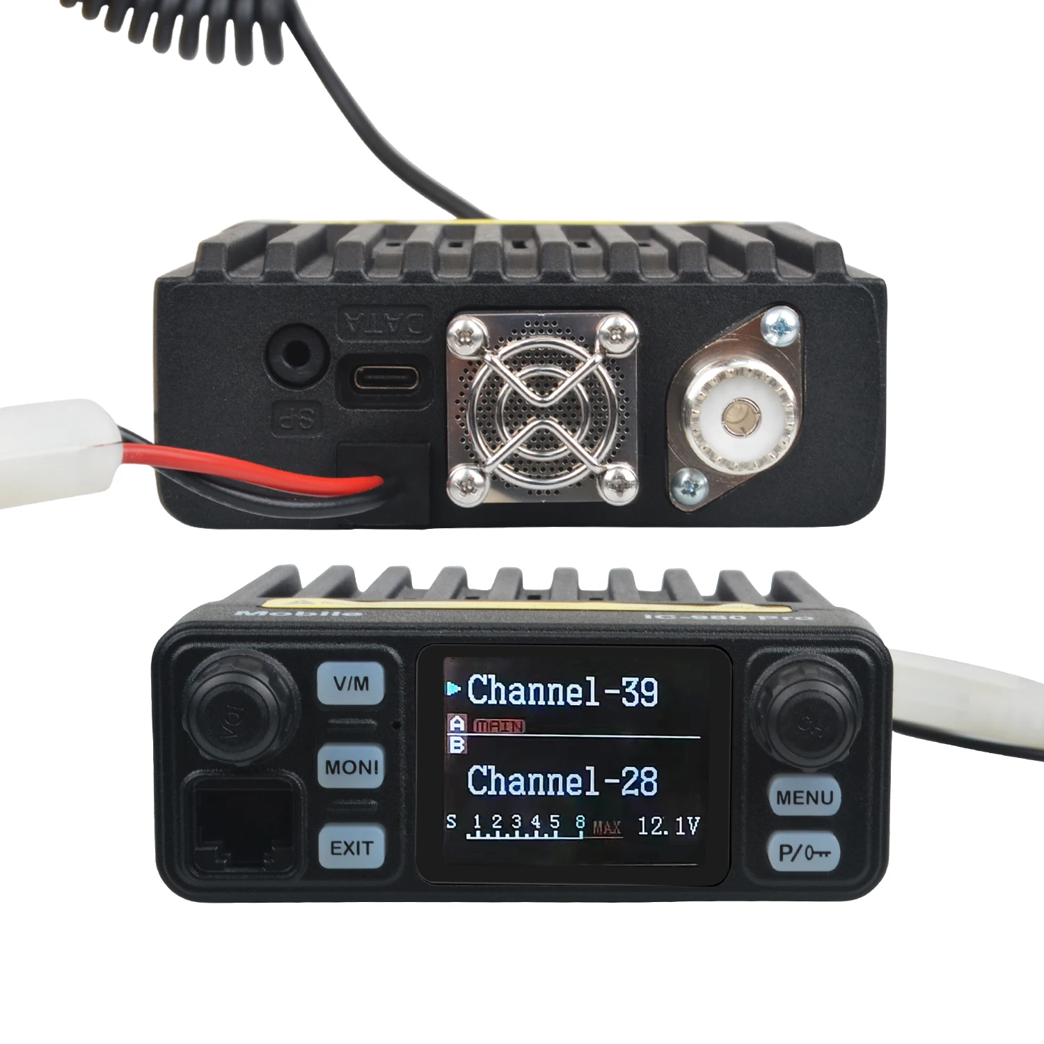Walkie Talkie IC-980 Pro UHF VHF Dual Band Dual Watch 25W AI Noise Reduction FM Scrambler Vox Mini Mobile Radio