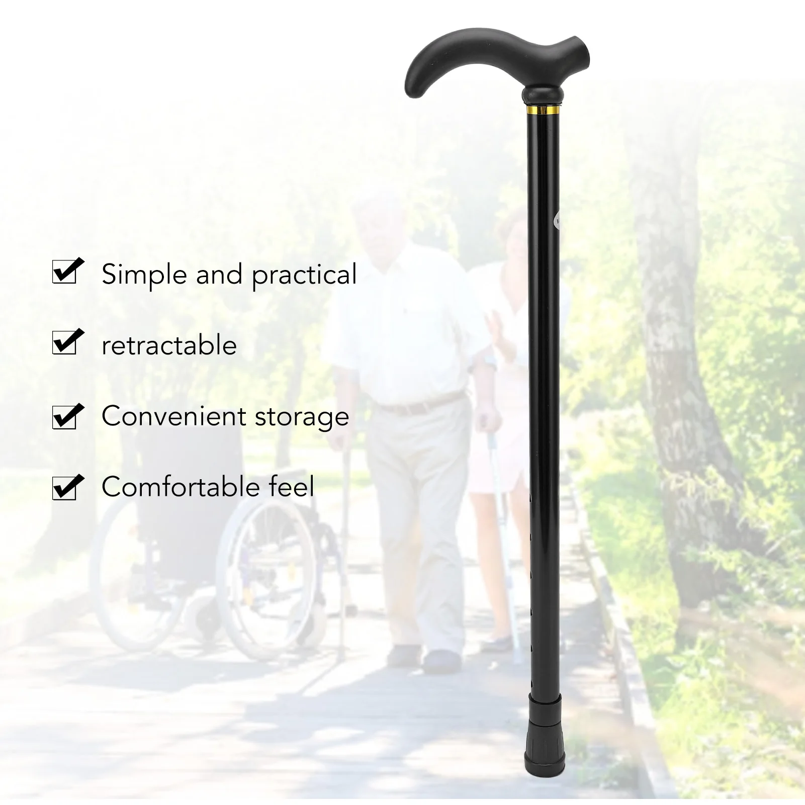 Walking Cane Elder Cane Stickmen Adjustable Folding Canes Collapsible Senior Sticks Elder Crutches for Mothers Elder