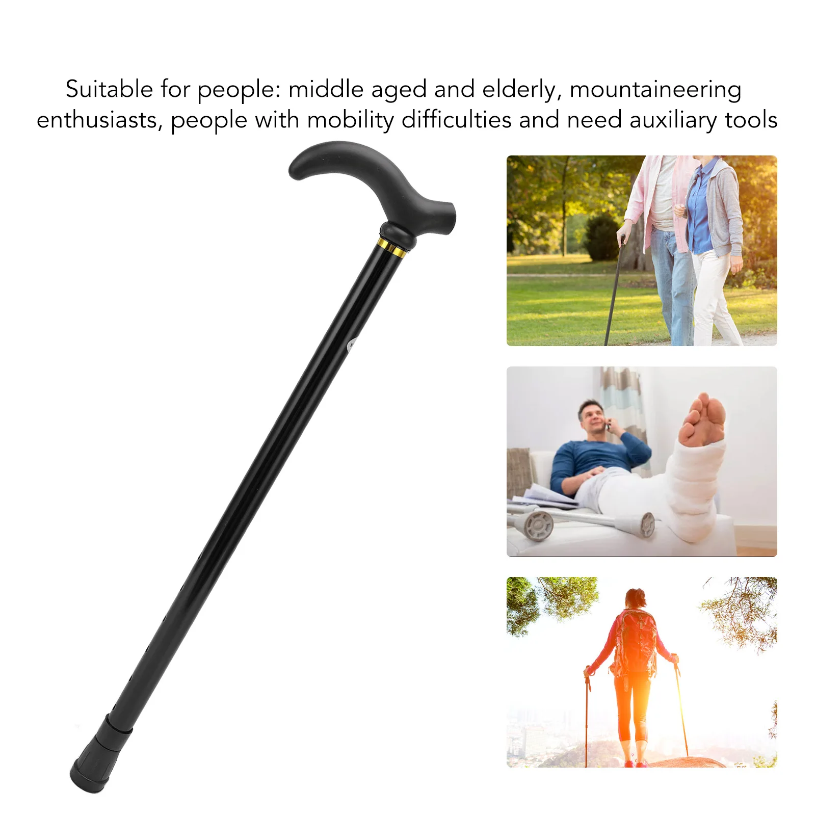 Walking Cane Elder Cane Stickmen Adjustable Folding Canes Collapsible Senior Sticks Elder Crutches for Mothers Elder
