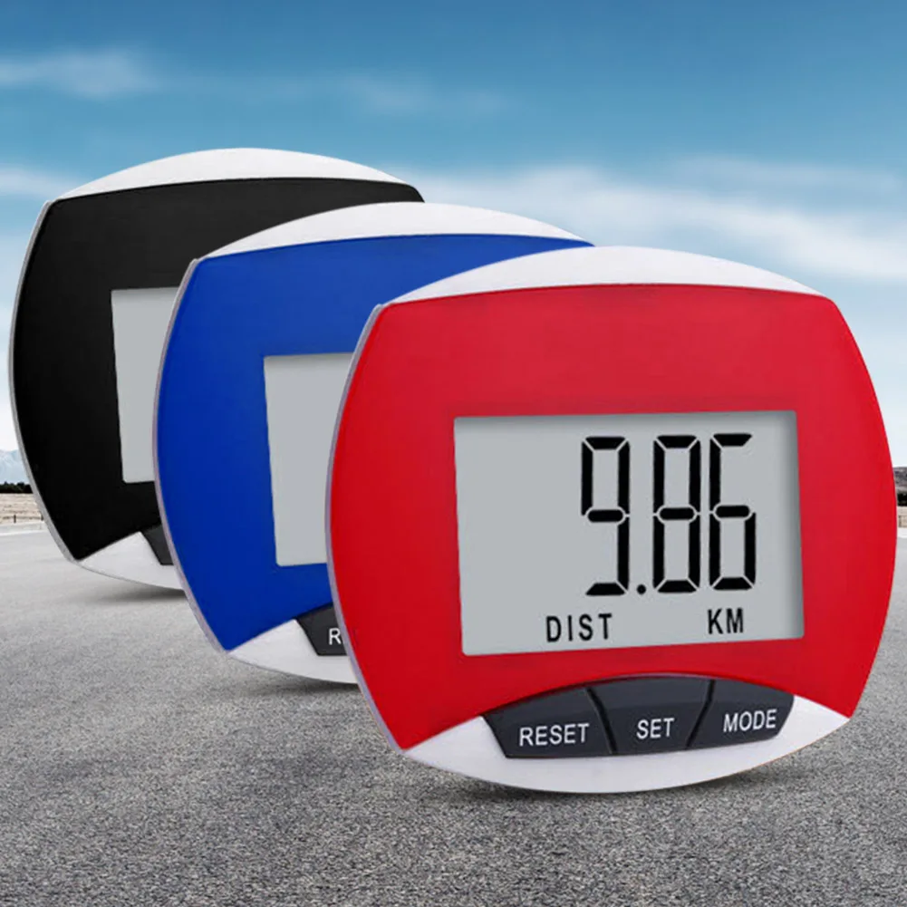 Walking Distance Step Pedometer LCD Display Electronic Running Distance Monitor Multi-Function for Men Women Kids Walking Distance Step Pedometer LCD Display Electronic Running Distance Monitor Multi-Function for Men Women Kids
