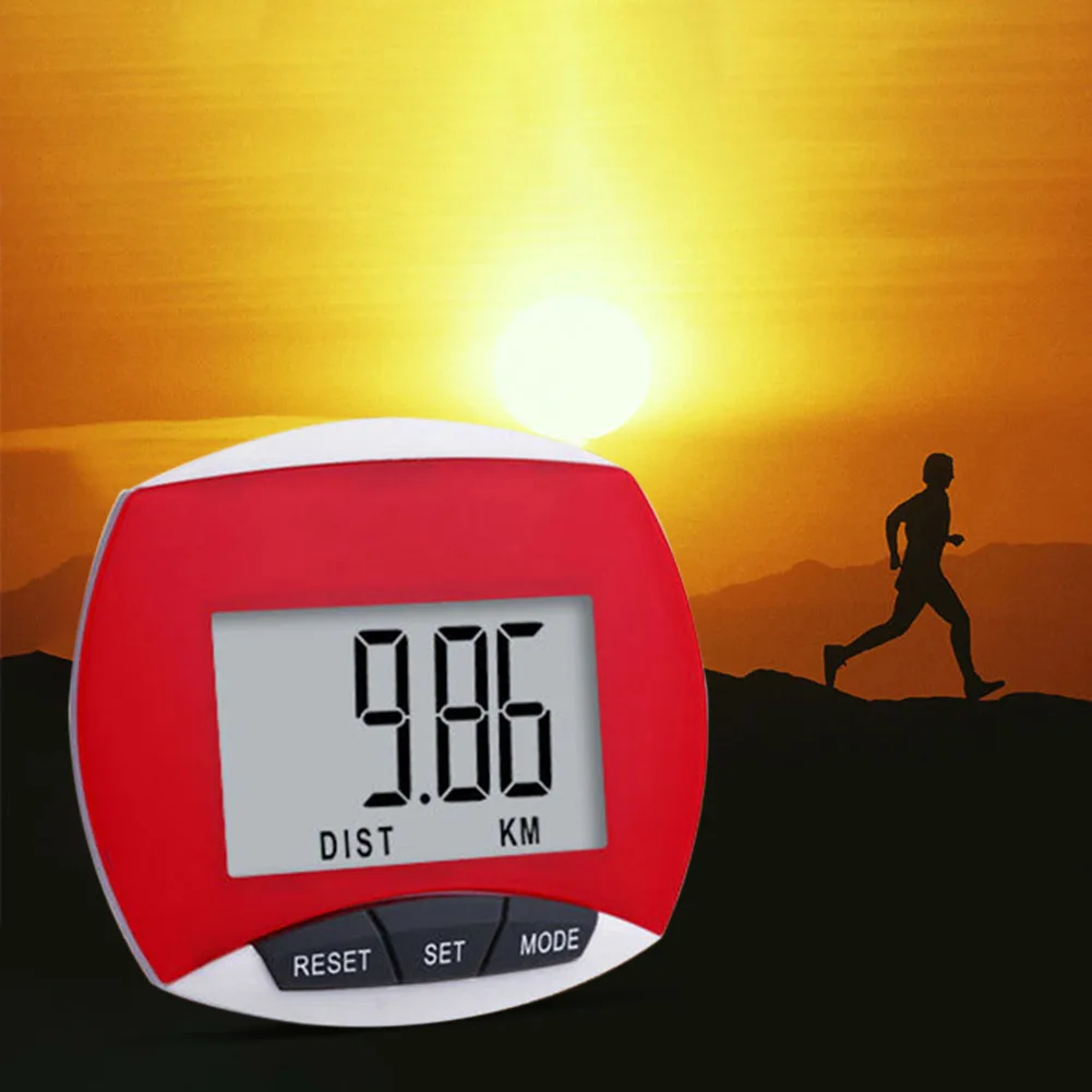 Walking Distance Step Pedometer LCD Display Electronic Running Distance Monitor Multi-Function for Men Women Kids Walking Distance Step Pedometer LCD Display Electronic Running Distance Monitor Multi-Function for Men Women Kids