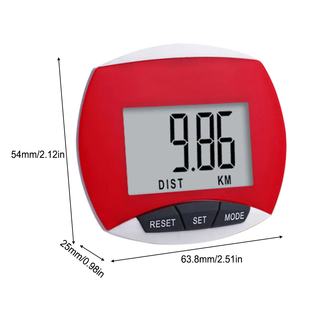 Walking Distance Step Pedometer LCD Display Electronic Running Distance Monitor Multi-Function for Men Women Kids Walking Distance Step Pedometer LCD Display Electronic Running Distance Monitor Multi-Function for Men Women Kids