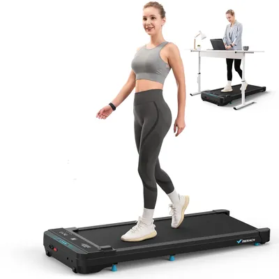 Walking Pad Small Treadmill for Home and Office Under Desk Treadmill with Max 3.8MPH 40 dB 2in1 Quiet Portable Mini