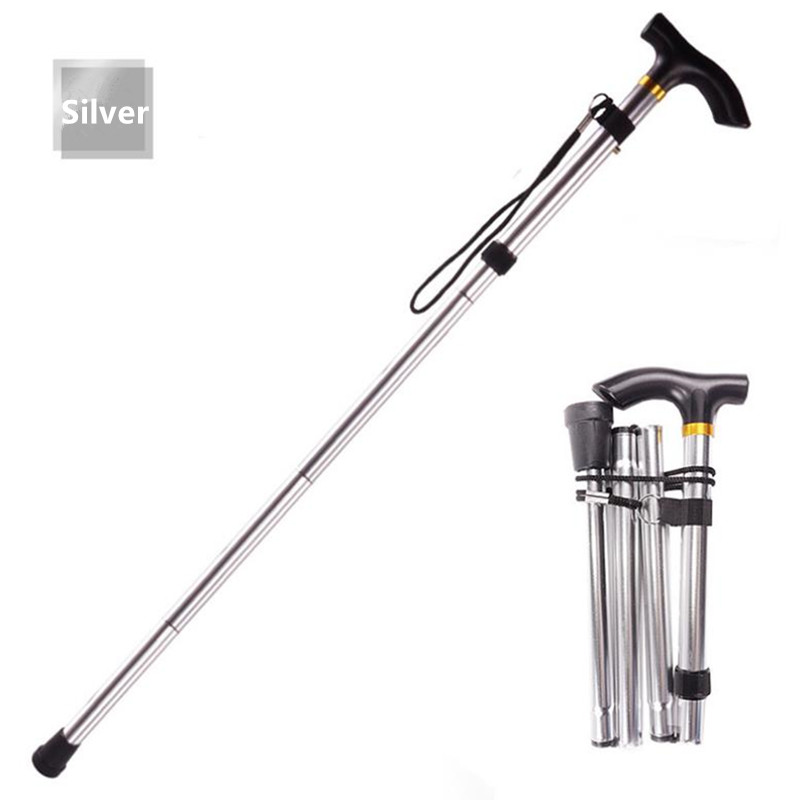 Walking Stick Hiking Trekking Poles Trail Ultralight 4 Section Adjustable Canes Aluminum Alloy Folding Walking Stick Walking Stick Hiking Trekking Poles Trail Ultralight 4 Section Adjustable Canes Aluminum Alloy Folding Walking Stick