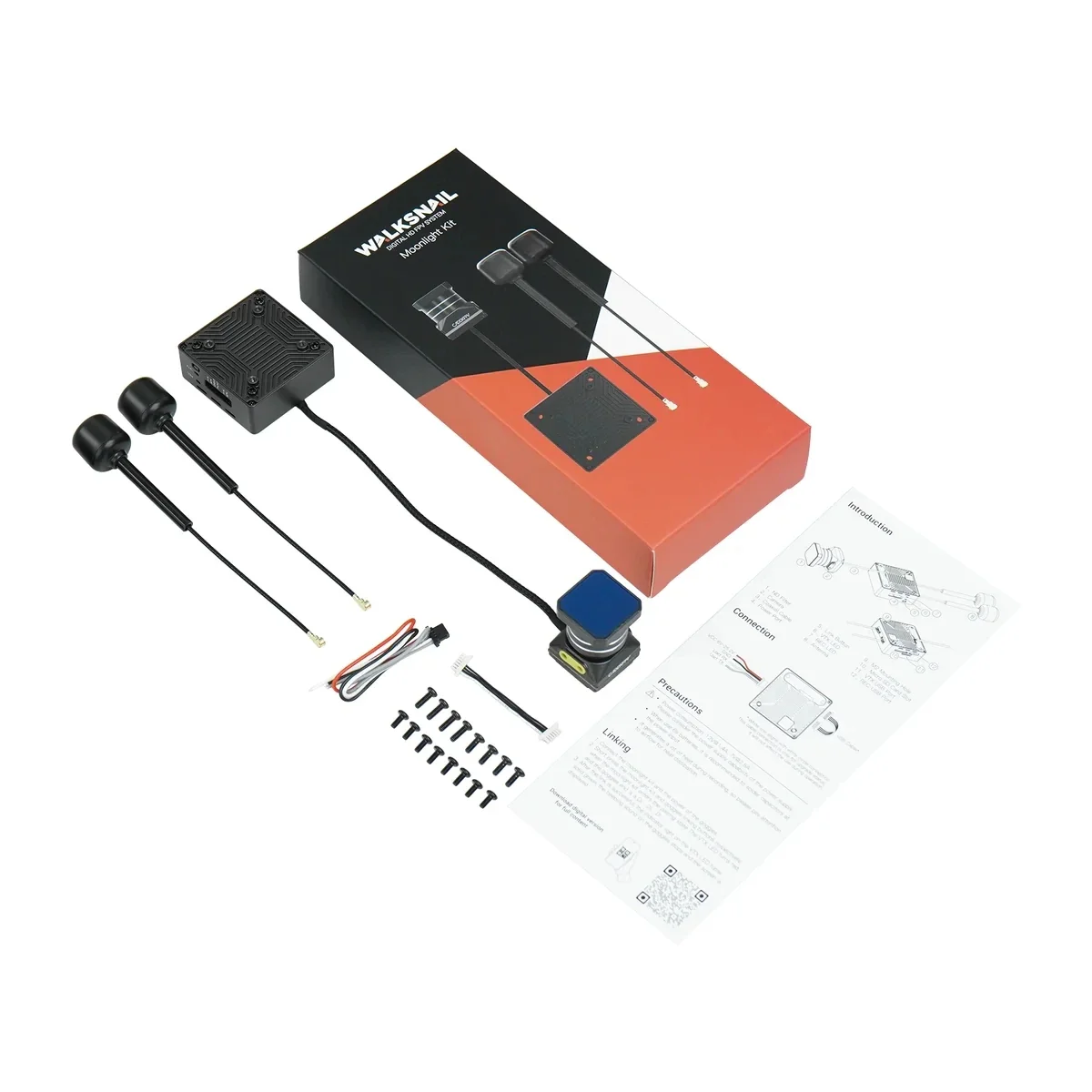 Walksnail Moonlight Kit 4k/60FPS FOV 160° Startlight Camera Support Gyroflow Built-in EIS Dual Antennas 2-6S for RC FPV