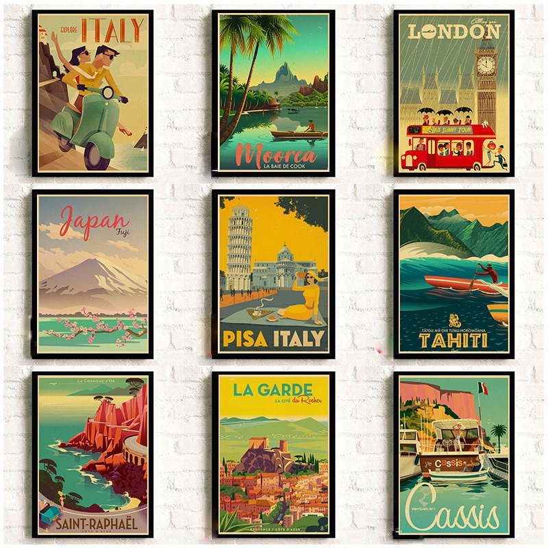 Wall Art Vintage Travel Poster Wall Art Vintage Travel Poster