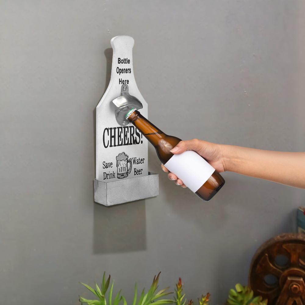 Wall Bottle Opener Functional Decoration