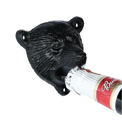 Wall Cast Iron Bear Bottle Opener Wall Cast Iron Bear Bottle Opener