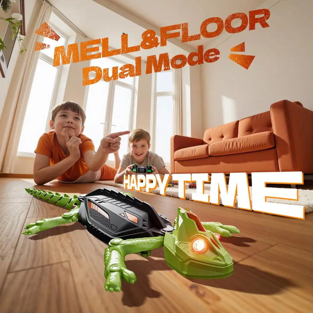 Wall Climbing RC Gecko Toy Electric Remote Control Lizard Wall Climbing Car Gecko Animal Car Children's Halloween Toys