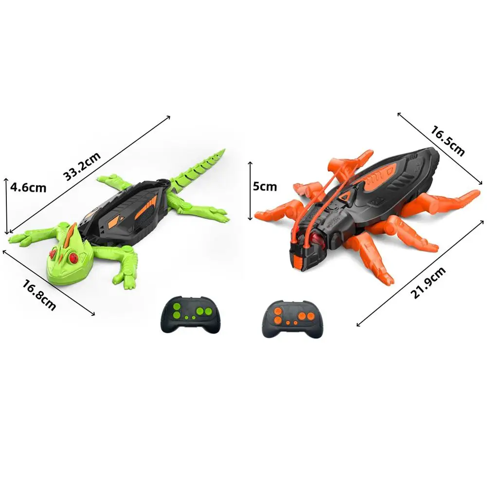 Wall Climbing RC Gecko Toy Electric Remote Control Lizard Wall Climbing Car Gecko Animal Car Children's Halloween Toys