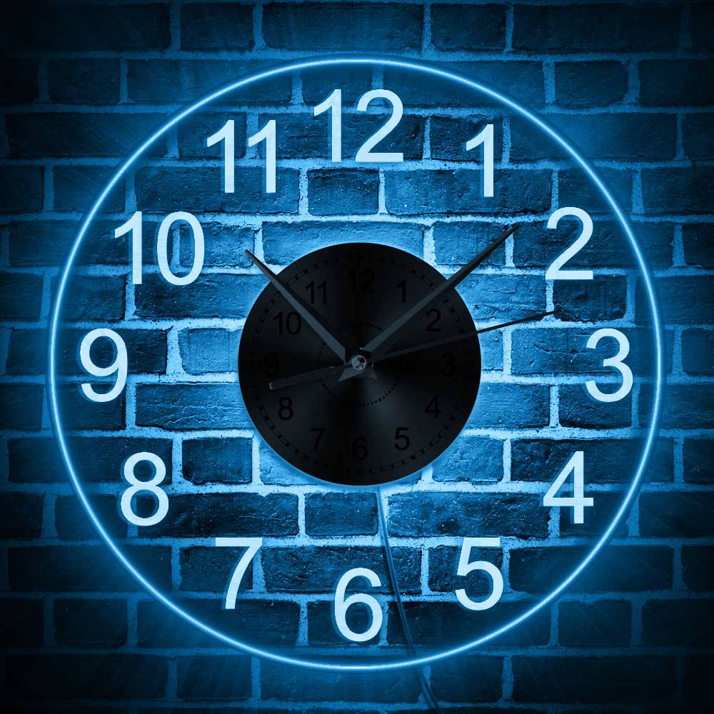 Wall Clock with Light and Remote Control