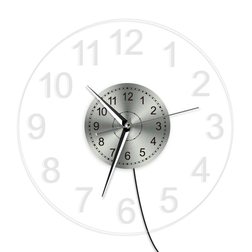 Wall Clock with Light and Remote Control
