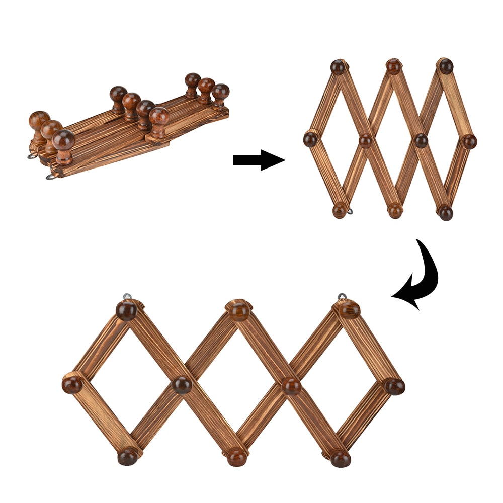 Wall Coat Rack 10-Hook Hanger Wall Coat Rack 10-Hook Hanger