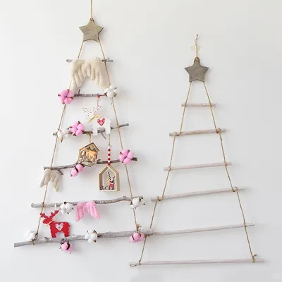 Wall Hanging Christmas Tree Wooden Decor