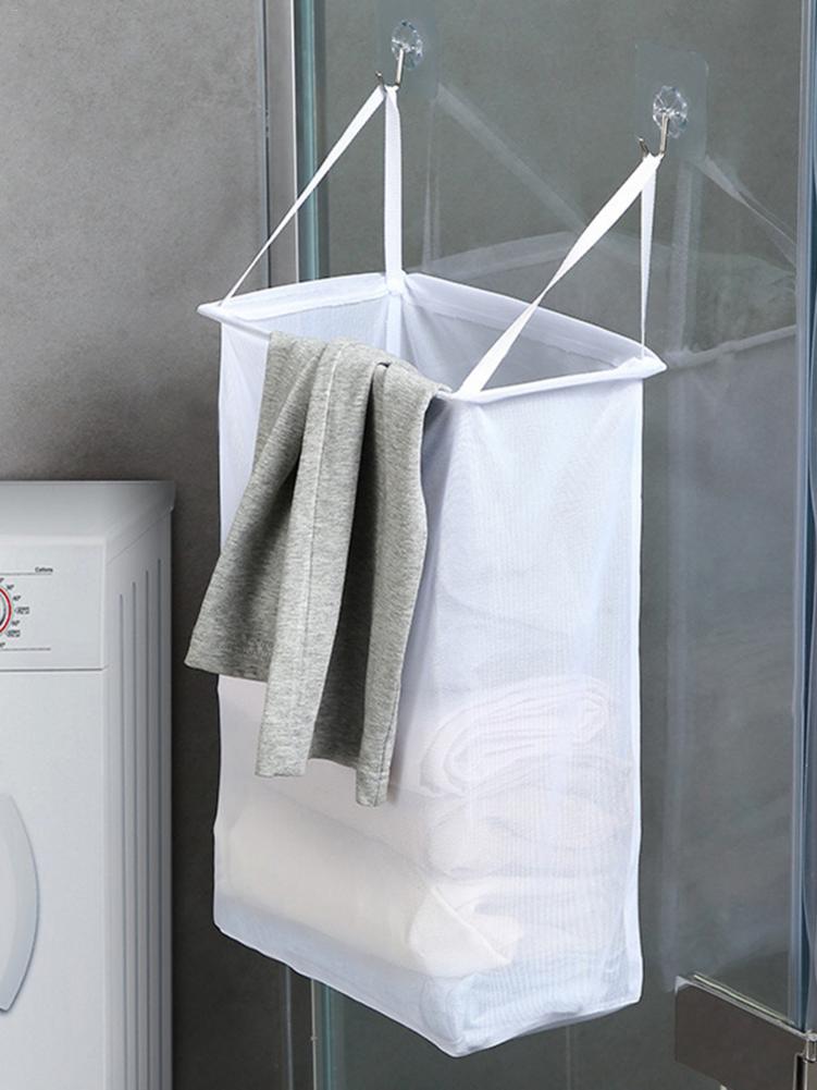 Wall Hanging Laundry Basket with Hooks Wall Hanging Laundry Basket with Hooks