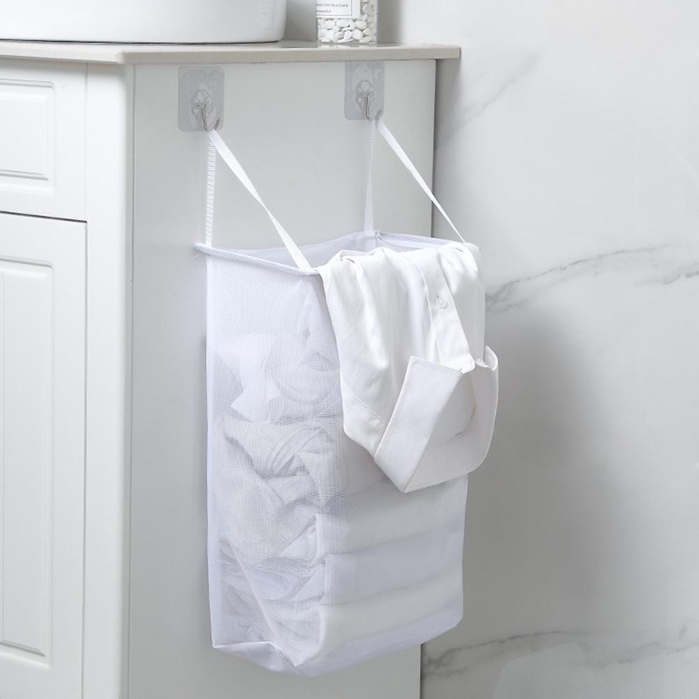 Wall Hanging Laundry Basket with Hooks Wall Hanging Laundry Basket with Hooks