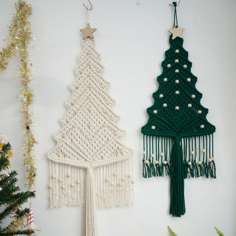 Wall Hanging Macrame Christmas Tree Wall Hanging Macrame Christmas Tree
