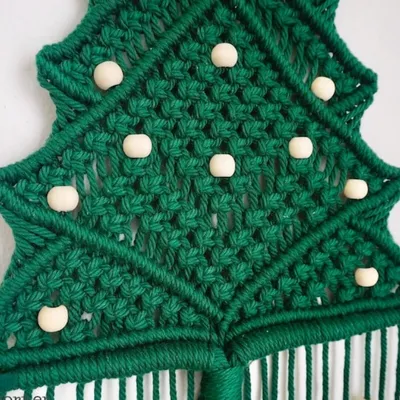 Wall Hanging Macrame Christmas Tree Wall Hanging Macrame Christmas Tree