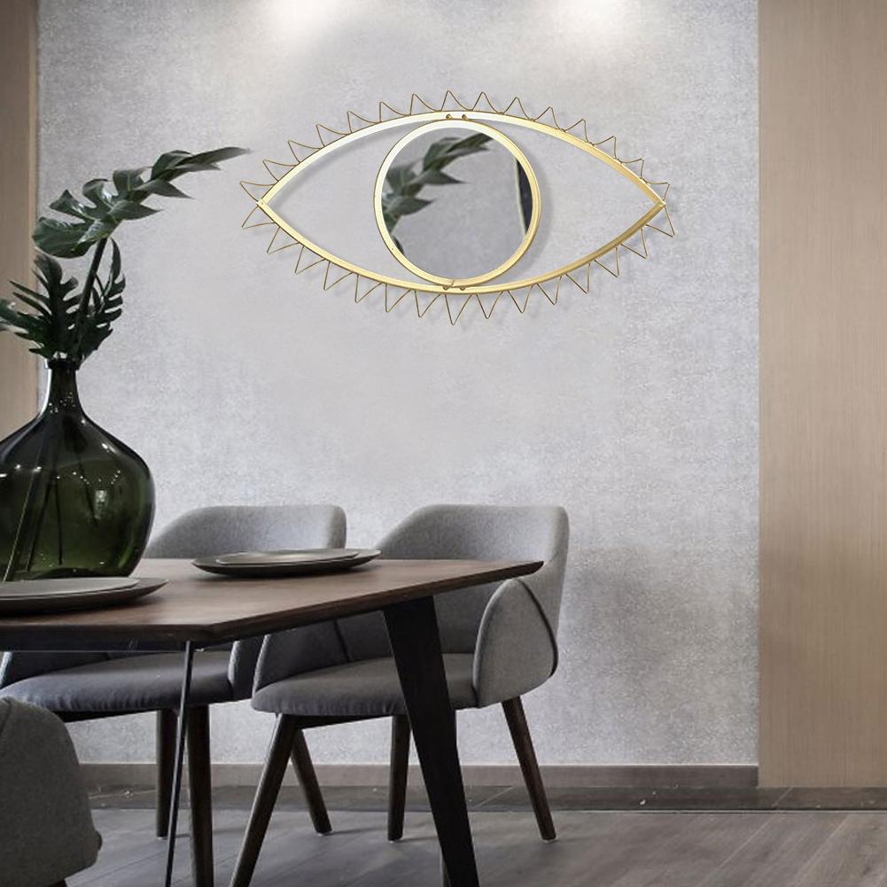 Wall Hanging Metal Eye Shaped Mirror Wall Hanging Metal Eye Shaped Mirror
