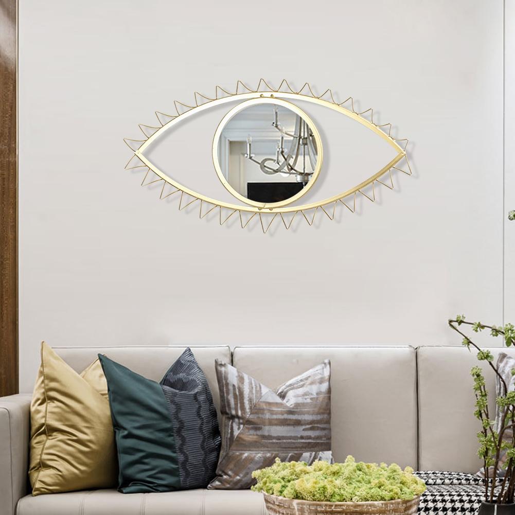 Wall Hanging Metal Eye Shaped Mirror Wall Hanging Metal Eye Shaped Mirror