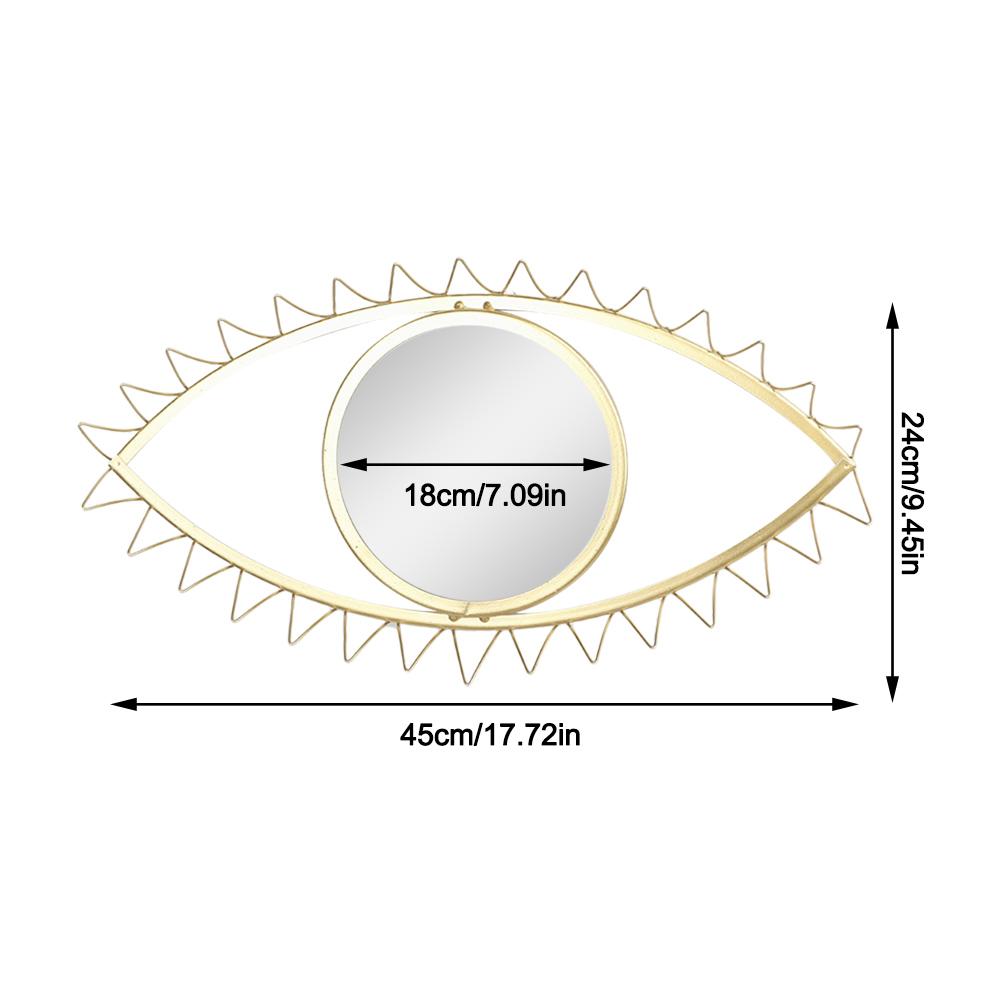 Wall Hanging Metal Eye Shaped Mirror Wall Hanging Metal Eye Shaped Mirror
