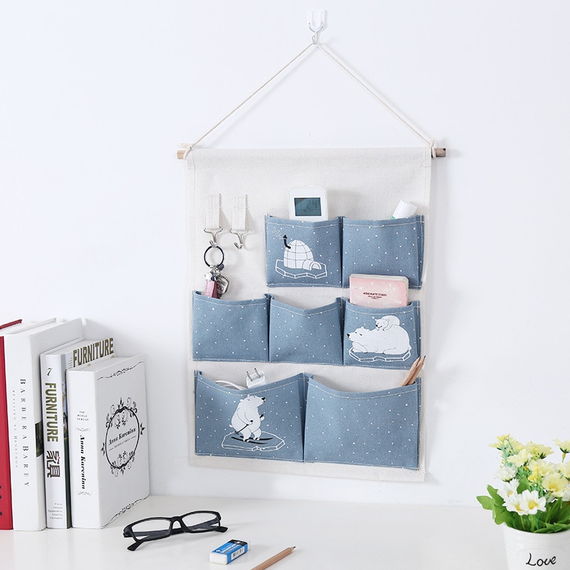 Wall Hanging Storage 7 Pockets Organizer