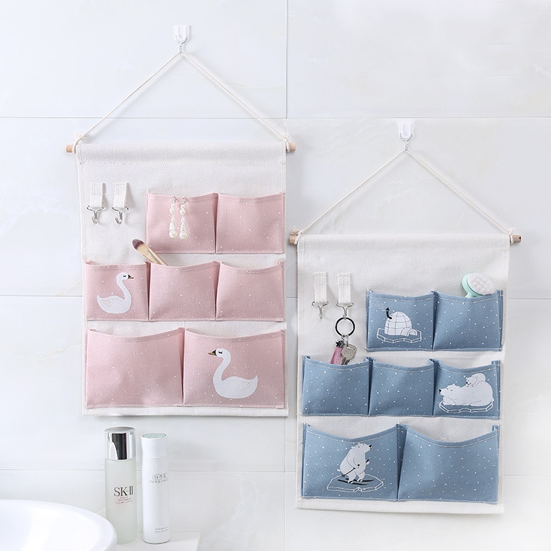 Wall Hanging Storage 7 Pockets Organizer