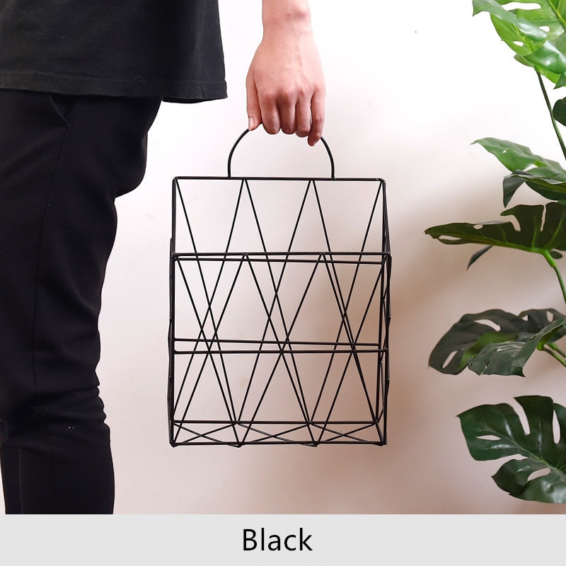 Wall Magazine Rack Metal Basket Wall Magazine Rack Metal Basket