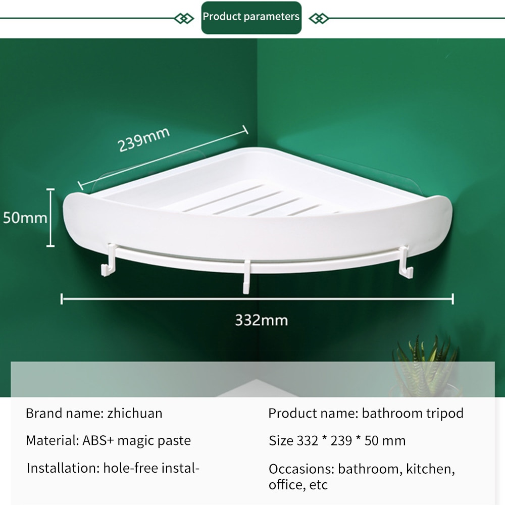 Wall Mount Corner Shelf Organizer