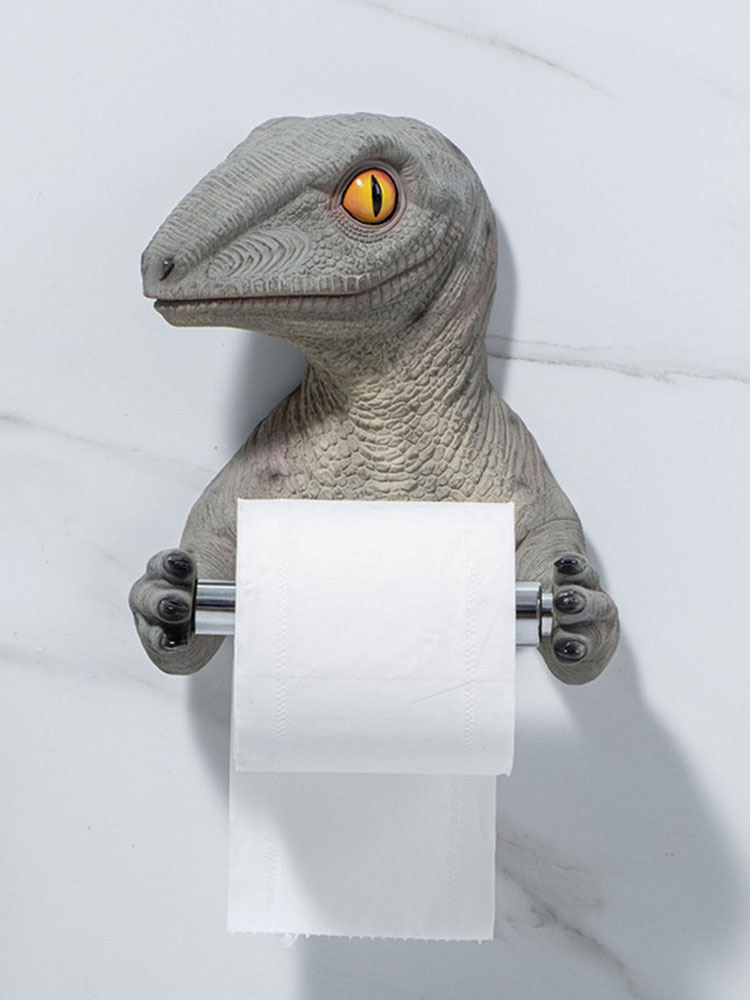 Wall Mount Dinosaur Toilet Roll Holder Wall Mount Dinosaur Toilet Roll Holder