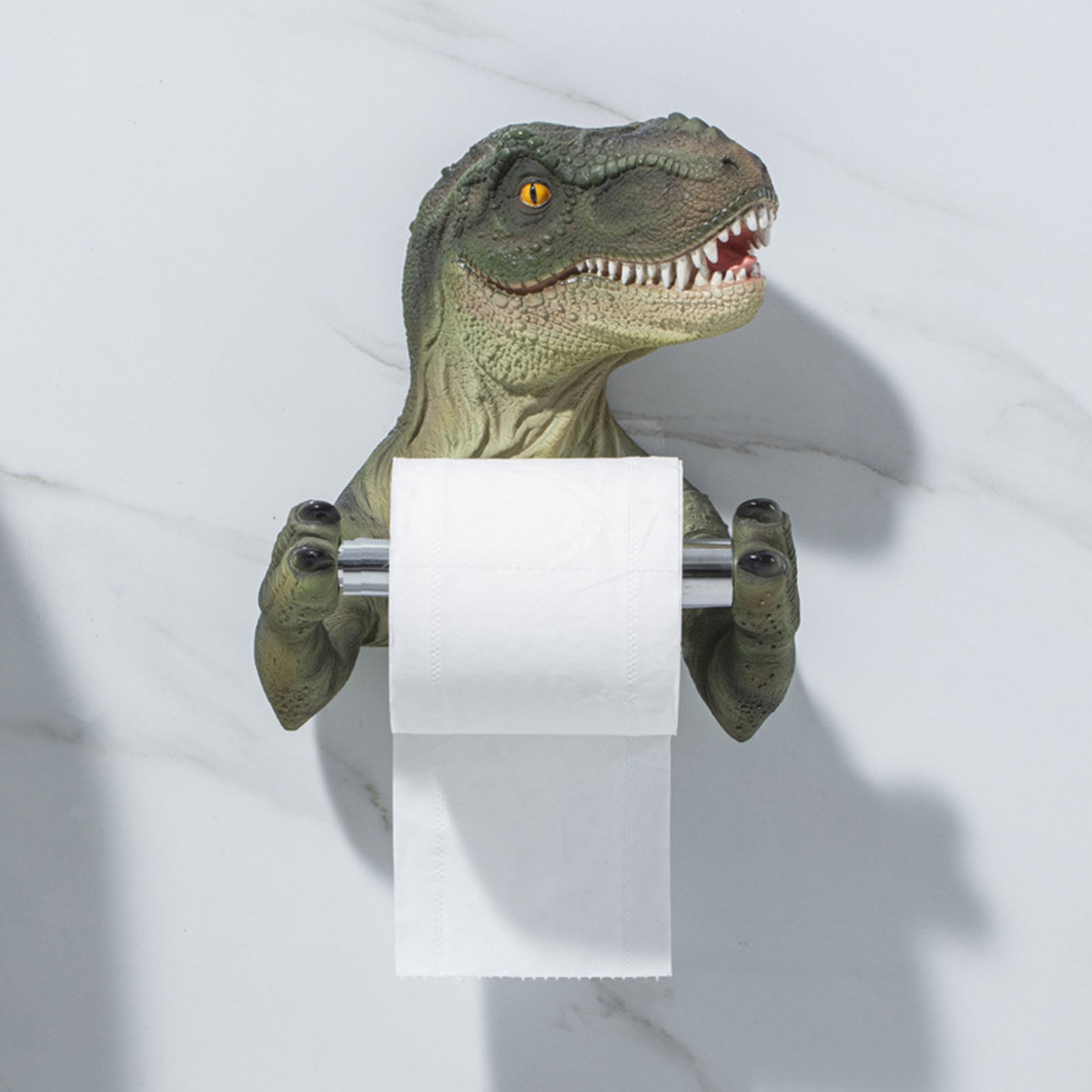 Wall Mount Dinosaur Toilet Roll Holder